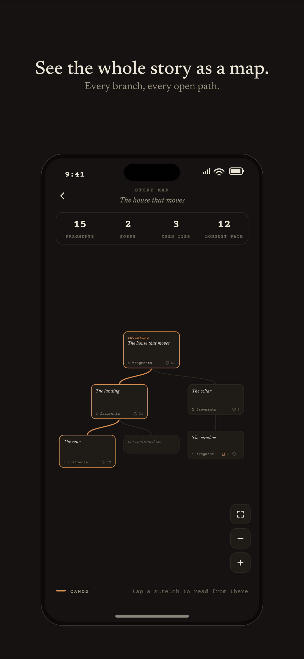 Story256: árbol de ramas